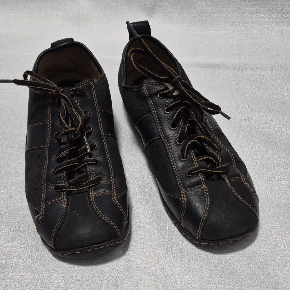 Cherokee Men's Black Leather Upper Casual Shoes Size 10